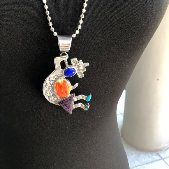Kokopelli pendant/pin - Picture 2 of 12